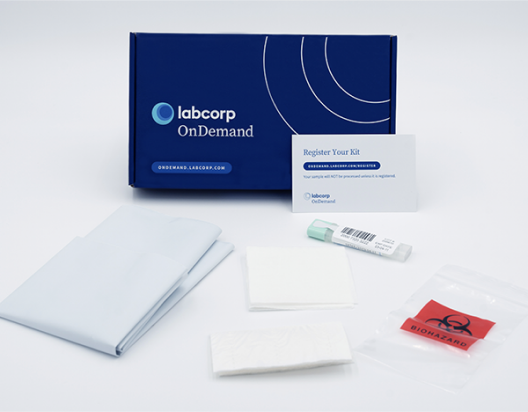 FIT screening home test kit with sample collection tube and instructions